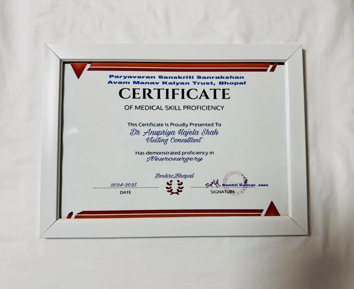 Certificate of Medical Skill Proficiency
